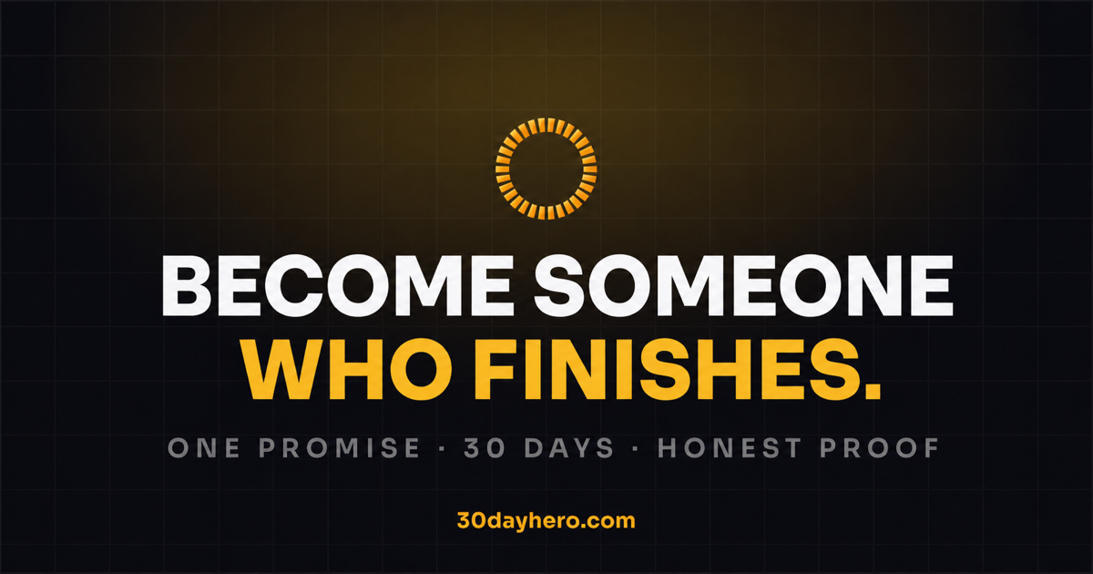 30DayHero social sharing card